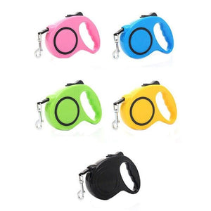 3/5M Retractable Dog Lead Leash Long Stong Extendable Lockable Rope Heavy Duty