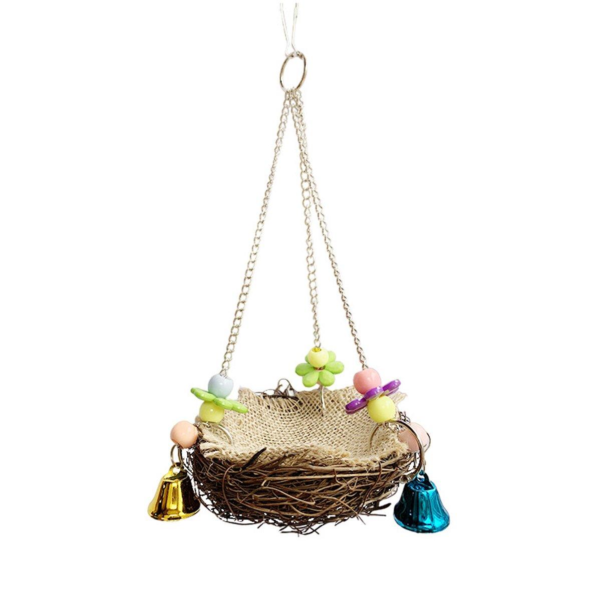 Small and Medium-Sized Bird Swing Toy Parrot Rattan Nest