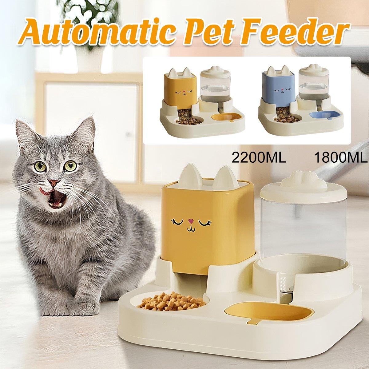 Pet Cartoon Feeding Bowl Universal Water Feeder Cat Dog Food Dish Durable Stand