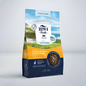 Ziwi Peak Steam Dried Cat Food Chicken with Whole Mackerel 800g/2.2kg