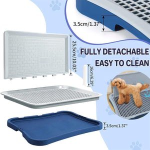 Versatile Indoor Dog Potty with High Wall - Pet Hygiene Solution