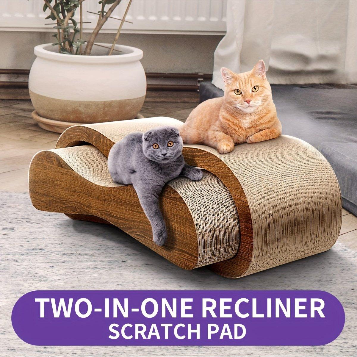 2-in-1 Cat Scratching Post & Lounger