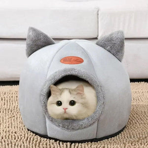 Cat Warm Cozy Pet Bed Indoor Cat Litter House for Cold Weather