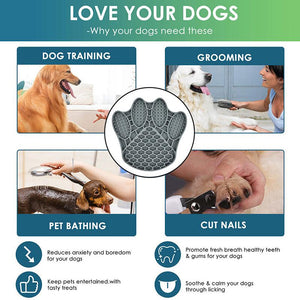 Pet Lick Mat for Dogs - Slow Feeder & Bath Grooming Training Tool