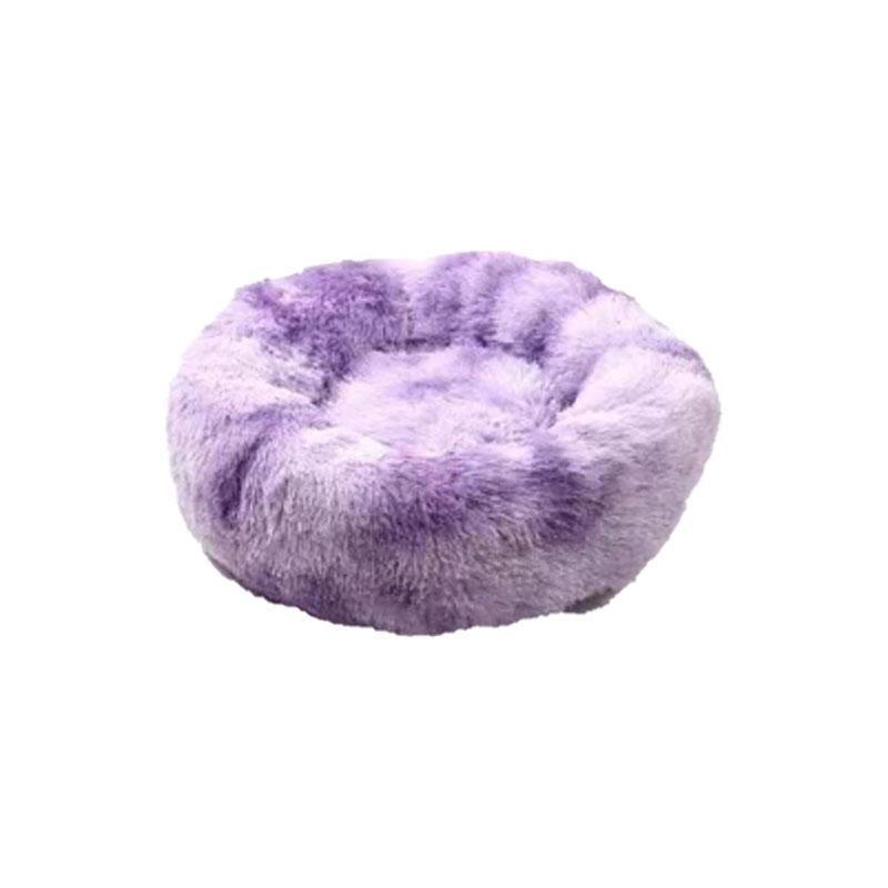 Cat Bed Pet Bed Dog Donut Nest Calming Deep Sleeping Soft Plush Kennel Washable