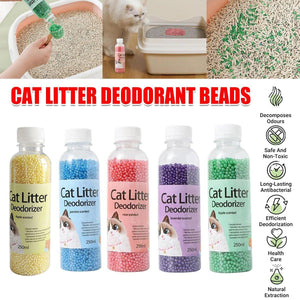 High Adsorption Cat Litter Deodorant Beads 250ml Long Lasting Odor Eliminator