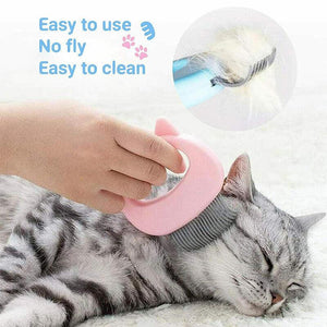 1-3xRelaxing Cat Comb Massager Pet Grooming Brush Dog Hair Removal Open KnotTool