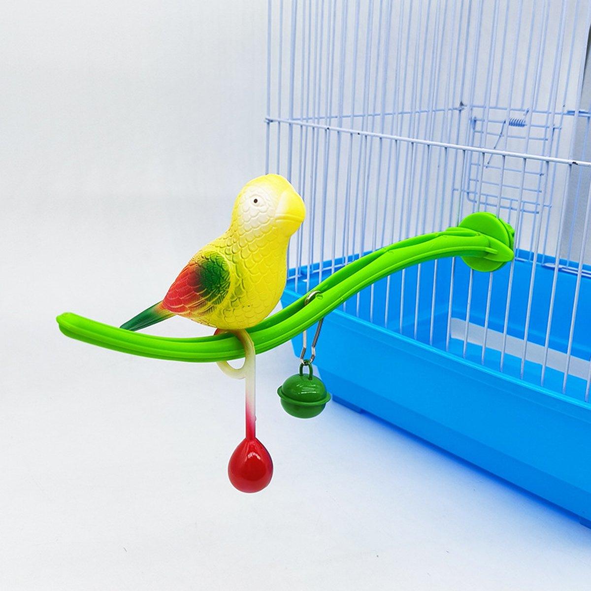 Colorful Plastic Bird Perch Toy Bird Cage Stand