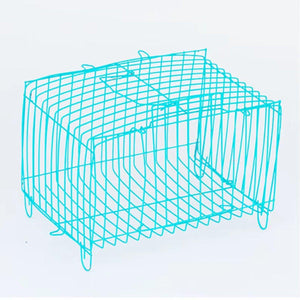 Wire Frame Small Pet Transport Cages Set Durable and Foldable 10 Pack