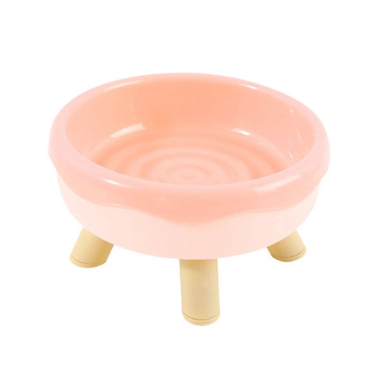 Cat Bowl Donut Cat Food Basin Anti-knock Drinking Bowl