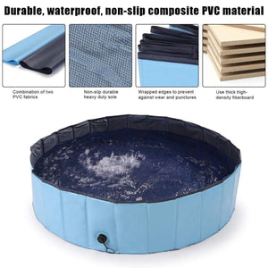 Foldable Pet Swimming Pool for Dogs & Kids 3 Colors