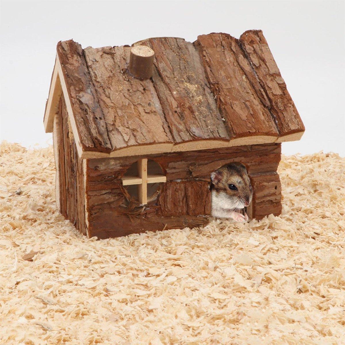 Natural Wood Hamster House S/L