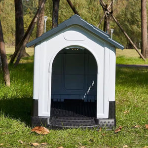 Dog Kennel Four Seasons Sunscreen Rainproof Outdoor Pet Shelter with Toilet