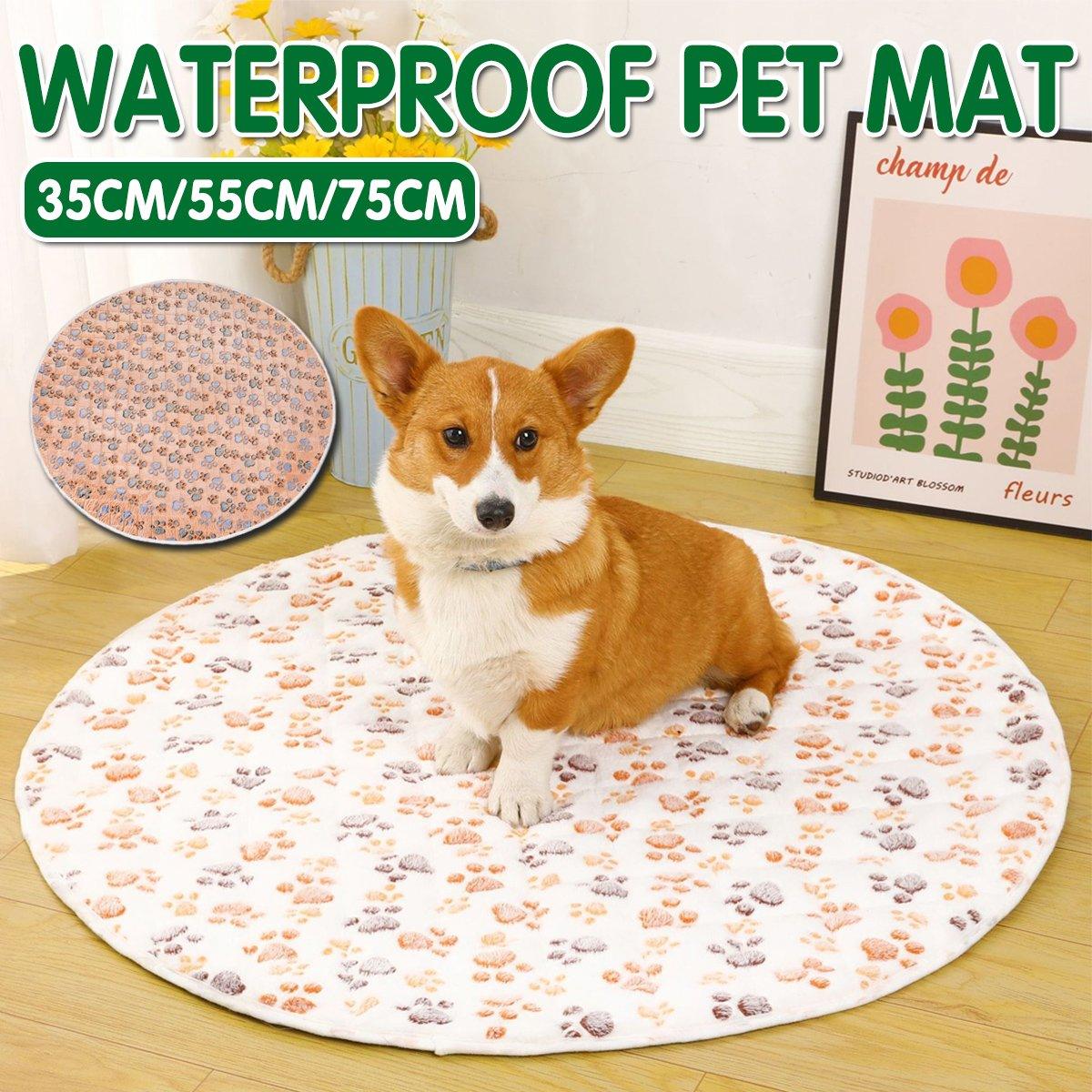 Round Waterproof Dog Pad Breathable & Non-Slip for Pets