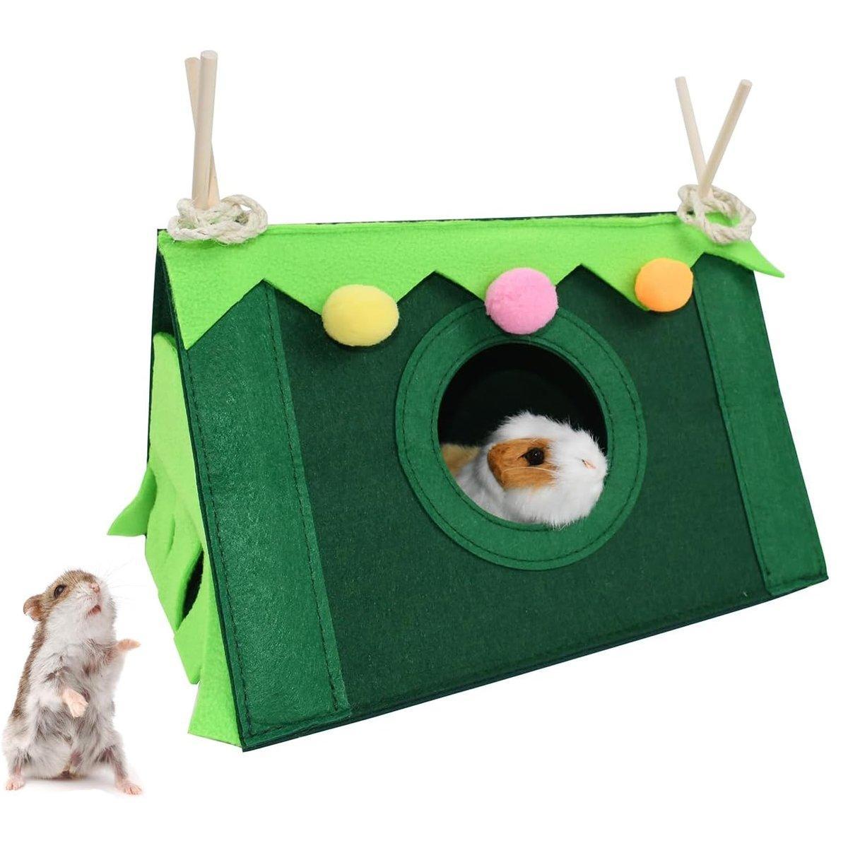 Cozy Hamster Tent - Colorful and Fun Hideaway for Small Pets