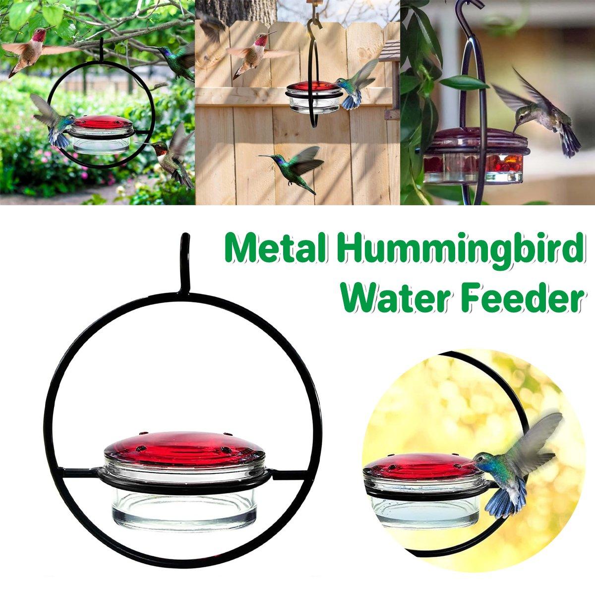 Metal Hummingbird Feeder Simple Design Durable Outdoor Garden Bird Water Feeder