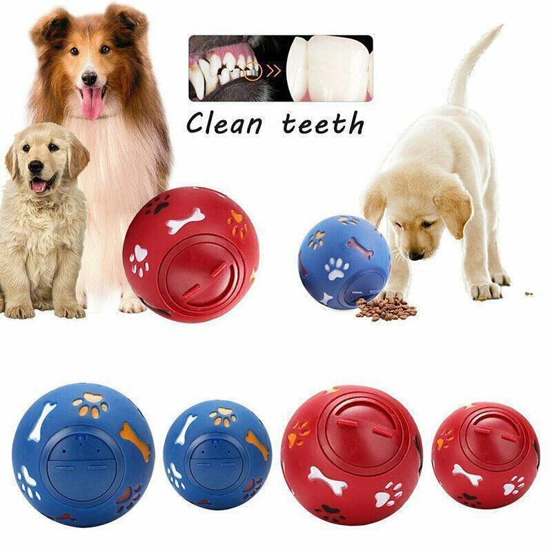 Interactive Dog Food Dispenser Toy Treat Ball Tumbler Mental Feeder Puzzle  Fun