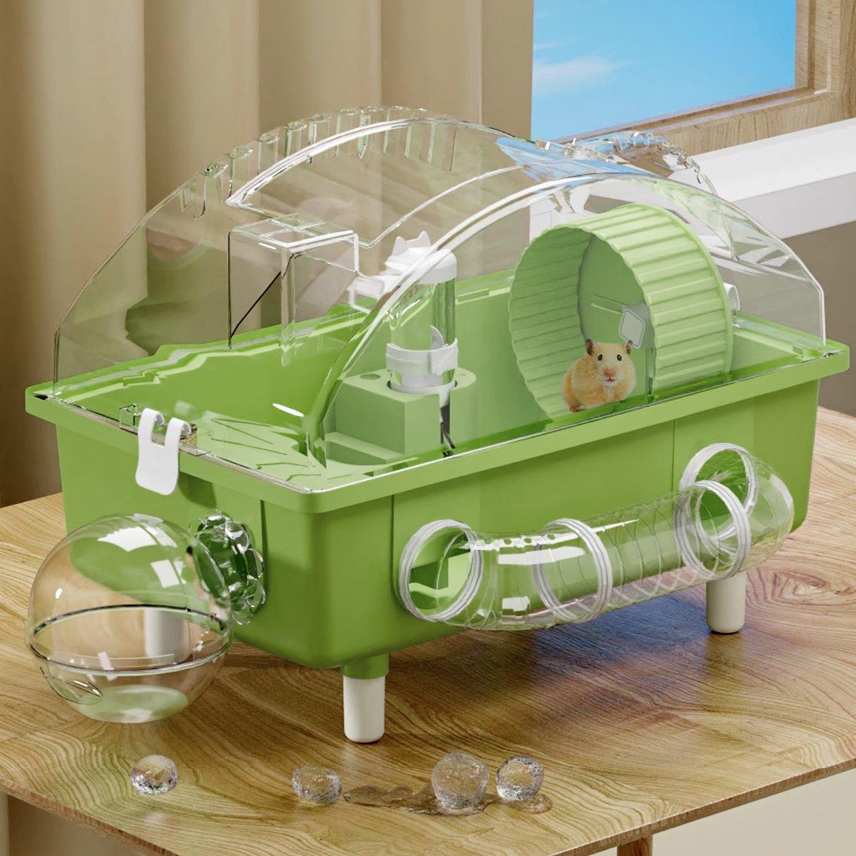 Luxury Hamster House with Multi-Level Design and Accessories