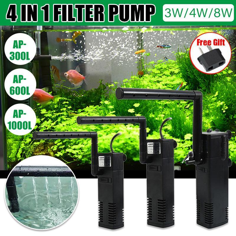 4 in 1 Internal Fish Tank Power Filter Pump 3 Choices