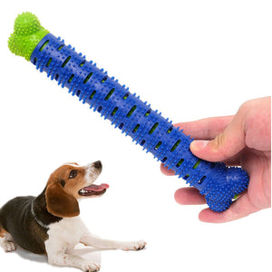 Pet Chew Toy Detachable Bone Dog Teeth Cleaning Training Toothbrush Simulation