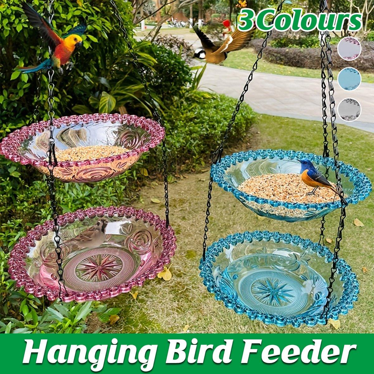 Outdoor Two-Layer Hanging Bird Feeder