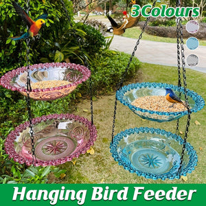 Outdoor Two-Layer Hanging Bird Feeder