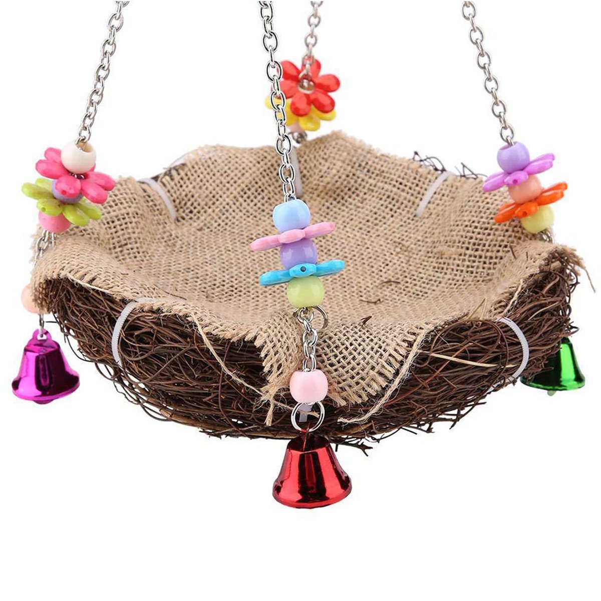 Small and Medium-Sized Bird Swing Toy Parrot Rattan Nest