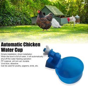 Automatic Chicken Water Dispenser Cups 6 Pcs Durable Poultry Hydration Solution