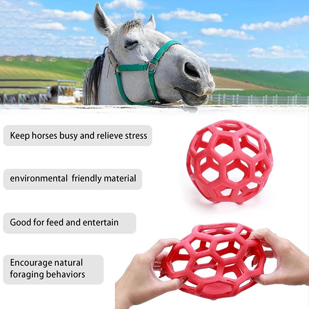 Hanging Hay Feeders Stable Feed Polo Feeding Balls Toy for Horses and Livestock