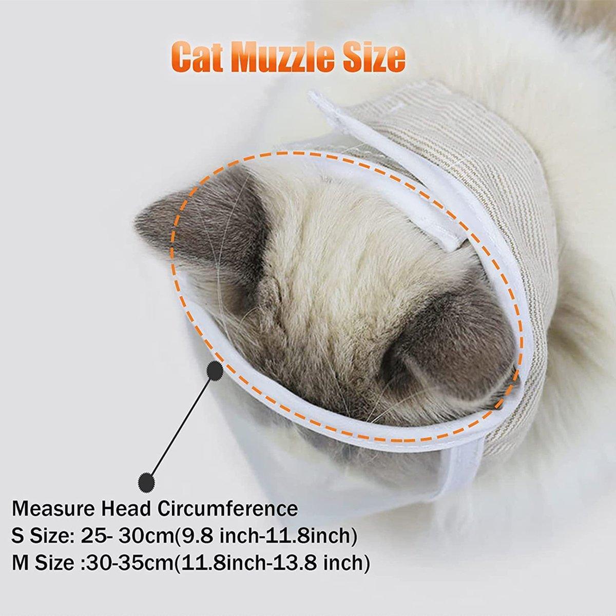 Cat Muzzle Breathable Transparent Cat Anti-Bite Muzzle