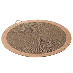 Woven Rattan Cat Scratching Mat Durable Scratch Board & Sleeping Pad