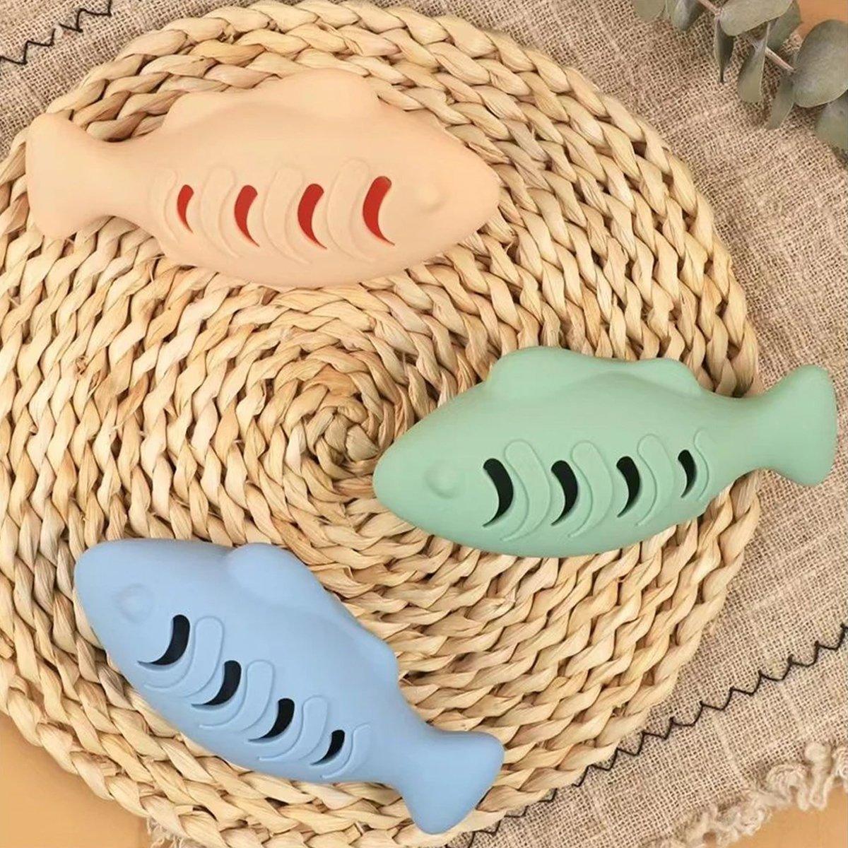 Pet Toy Cat Mint Toy Interactive Fish Leakage Toy Self-relief Feeding Artifact