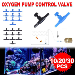 10-30pcs Aquarium Oxygen Pump Regulating Valve Fish Tank Air Control Accessories