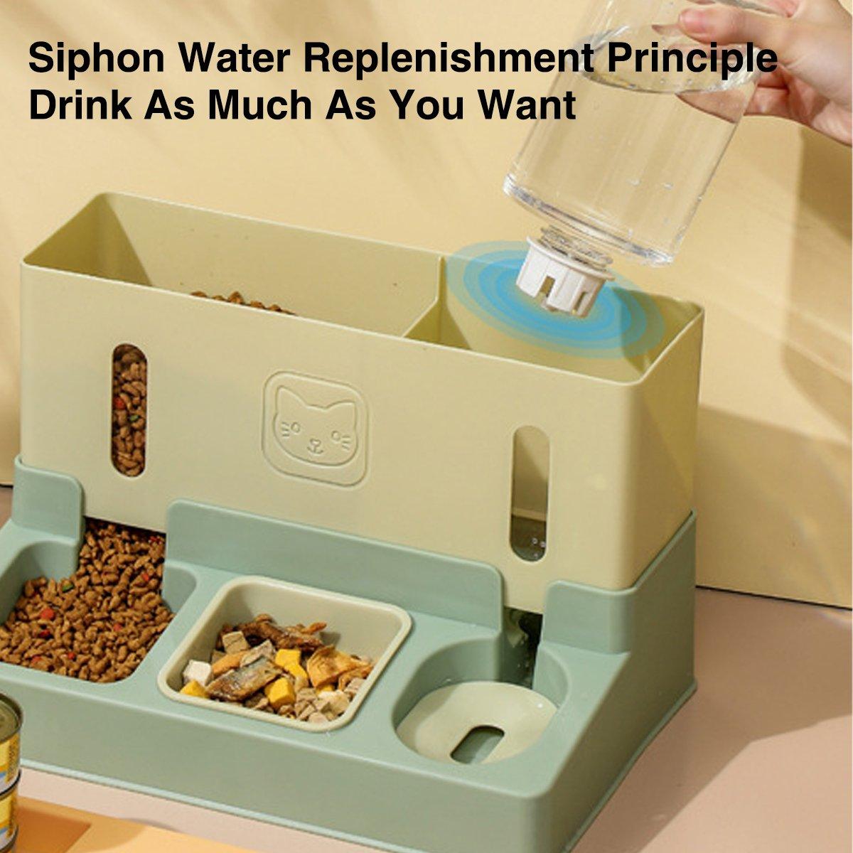 Automatic Pet Water Dispenser and Feeder 2-in-1 Hydration & Feeding System