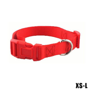 Adjustable Puppy Collar & Dog Collar Soft Durable Nylon in 5 Colours