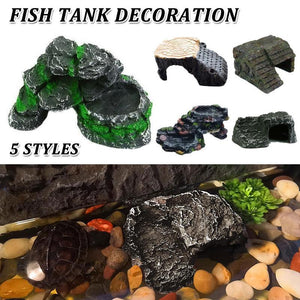 Turtle Sunbed Floating Island Pet Climbing Hideaway Fish Tank Aquascape