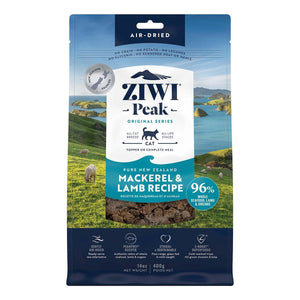 ZIWI Peak Air Dried Cat Food Mackerel & Lamb 400g/1kg Dry Cat Food