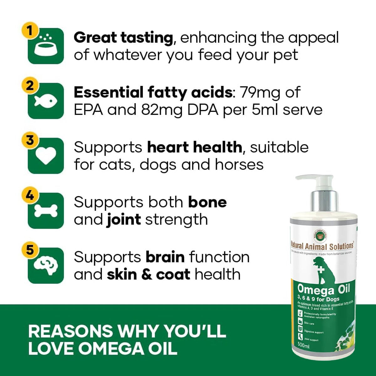 Omega 3 6 & 9 Oil Supplement for Dogs