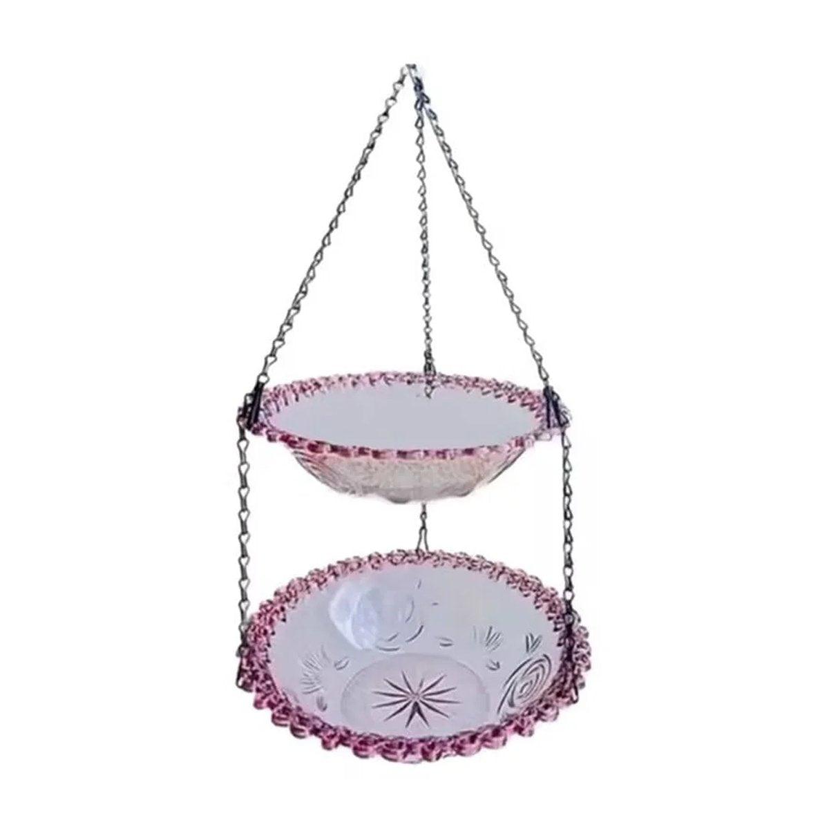 Outdoor Two-Layer Hanging Bird Feeder