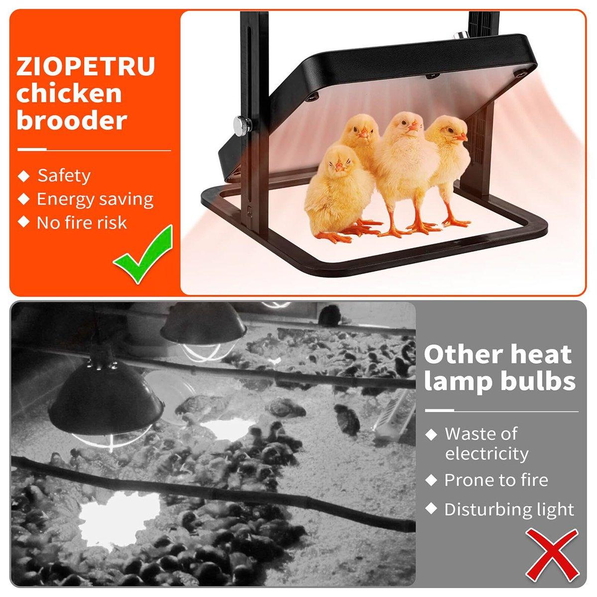 18W Poultry Heating Plate Brooder Warm Chick Duck Chicken Coop Heater