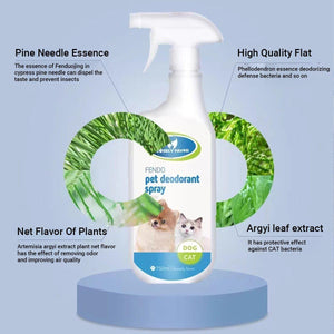 750ml Pet Odor Eliminator Spray for Dogs and Cats - Indoor Cat Litter Freshener