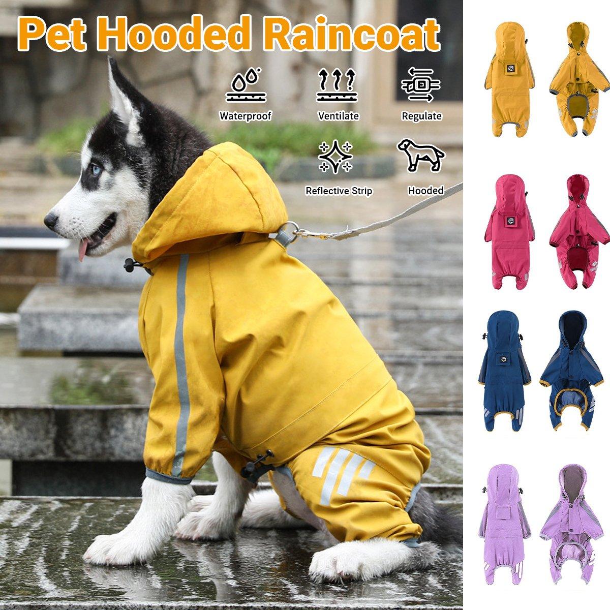 Waterproof Dog Raincoat for Small Medium Large Dogs