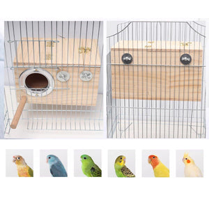 Wooden Bird Breeding Nest Box Bird House