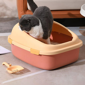 3Colours Litter Tray with Free Cat Litter Shovel