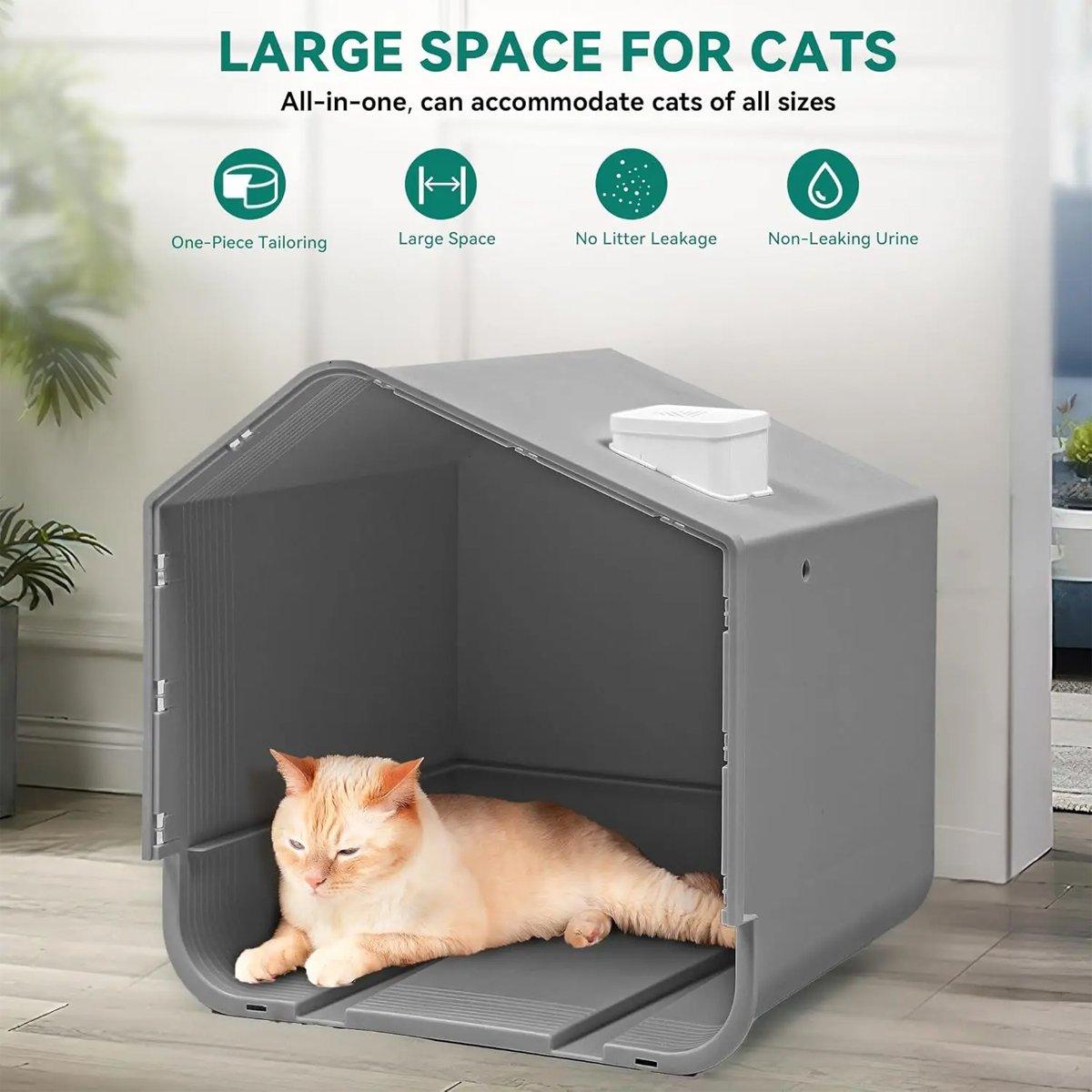 Cat Litter Box Anti-splash Large Fully Enclosed Drawer Type Cat Toilet