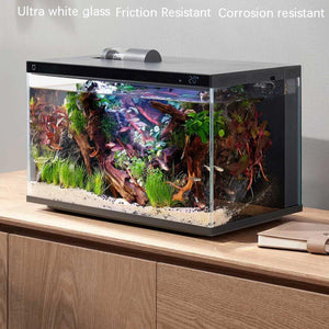 Smart Remote Control Fish Tank with Automatic Feeding for Living Room Aquarium