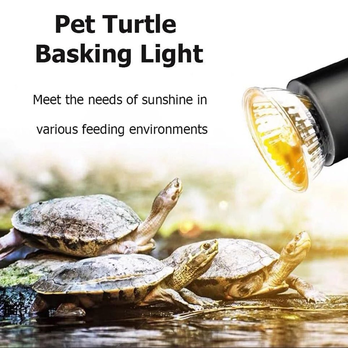 3PCS Reptile Heating Light Bulb UVA+UVB Tortoise Turtle Lizard UV Basking Lamp