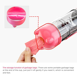 Portable Pet Water Drink Bottle Dog Travel Bowl Dispenser