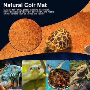 Reptile Carpet Coconut Fiber Tortoise Mat Reptile Bedding