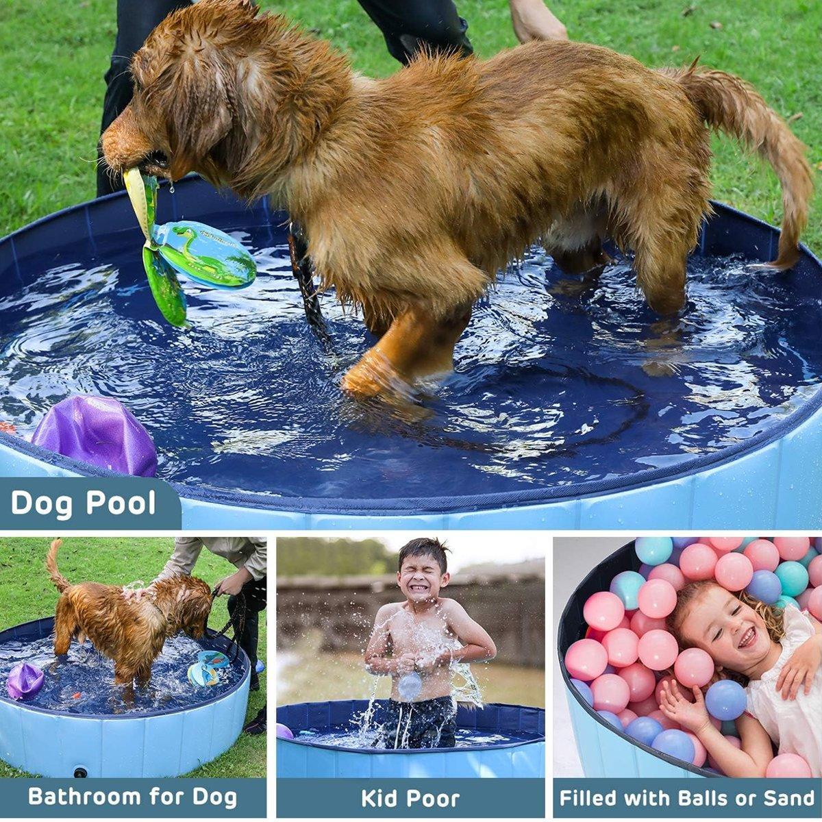 Foldable Pet Swimming Pool for Dogs & Kids 3 Colors